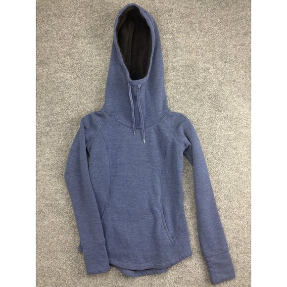 Marmot Tops - Marmot Hoodie Sweatshirt Womens XS Blue Fleece Pullover Kangaroo Pocket